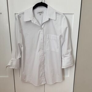 NWOT Madewell White Button-Up Shirt